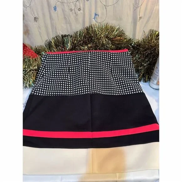 Studio One Women's 2P Multicolor Checkered Sleeveless Knee Dress - Picture 5 of 5